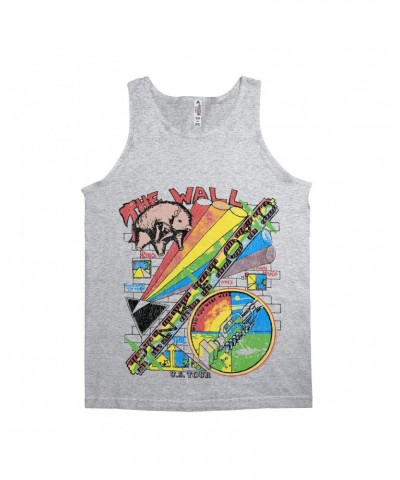 Pink Floyd Unisex Tank Top | The Wall U.S. Tour Sketch Distressed Shirt $10.48 Shirts