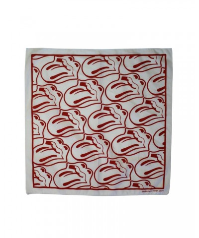 The Rolling Stones White/Red Tongue Bandana $7.50 Accessories