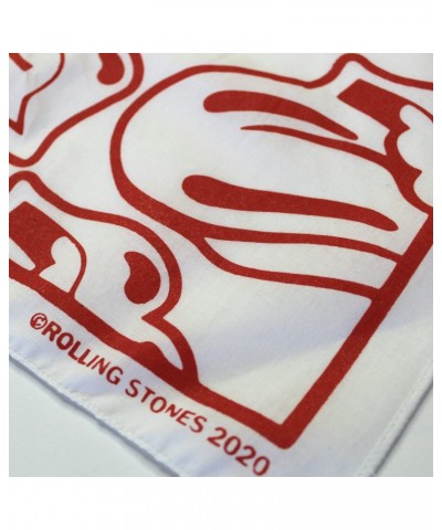 The Rolling Stones White/Red Tongue Bandana $7.50 Accessories