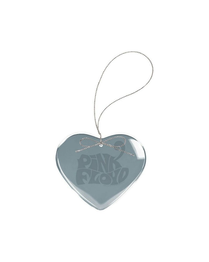 Pink Floyd Cheetah Logo Heart Laser-Etched Glass Ornament $6.30 Decor