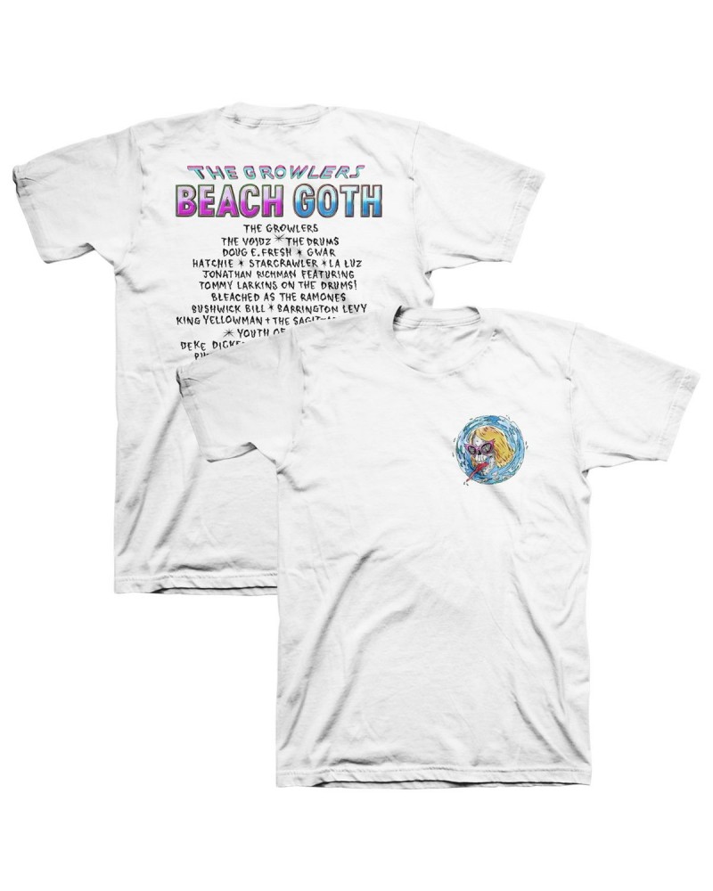 The Growlers 2018 Beach Goth T-Shirt - White $9.20 Shirts