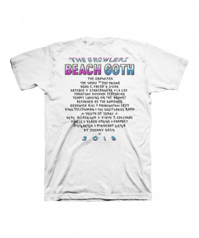 The Growlers 2018 Beach Goth T-Shirt - White $9.20 Shirts