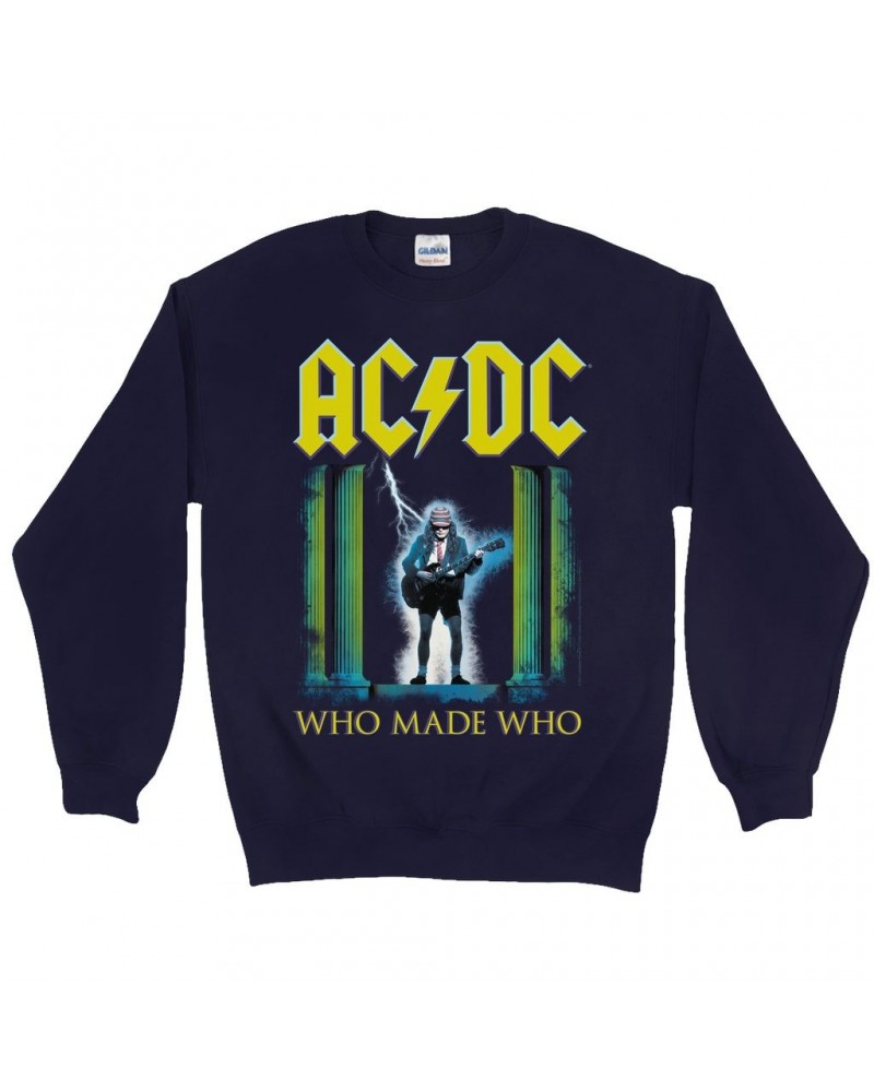 AC/DC Sweatshirt | Who Made Who Album Art Sweatshirt $16.78 Sweatshirts