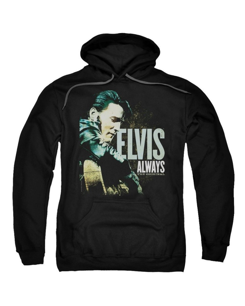 Elvis Presley Hoodie | ALWAYS THE ORIGINAL Pull-Over Sweatshirt $10.88 Sweatshirts