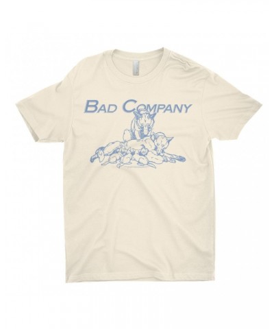 Bad Company T-Shirt | Run With The Pack Slate Blue Image Shirt $12.23 Shirts