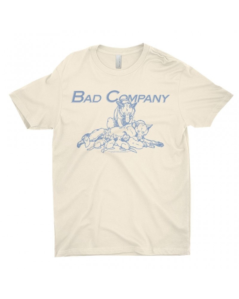 Bad Company T-Shirt | Run With The Pack Slate Blue Image Shirt $12.23 Shirts