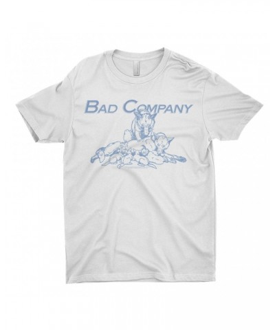 Bad Company T-Shirt | Run With The Pack Slate Blue Image Shirt $12.23 Shirts