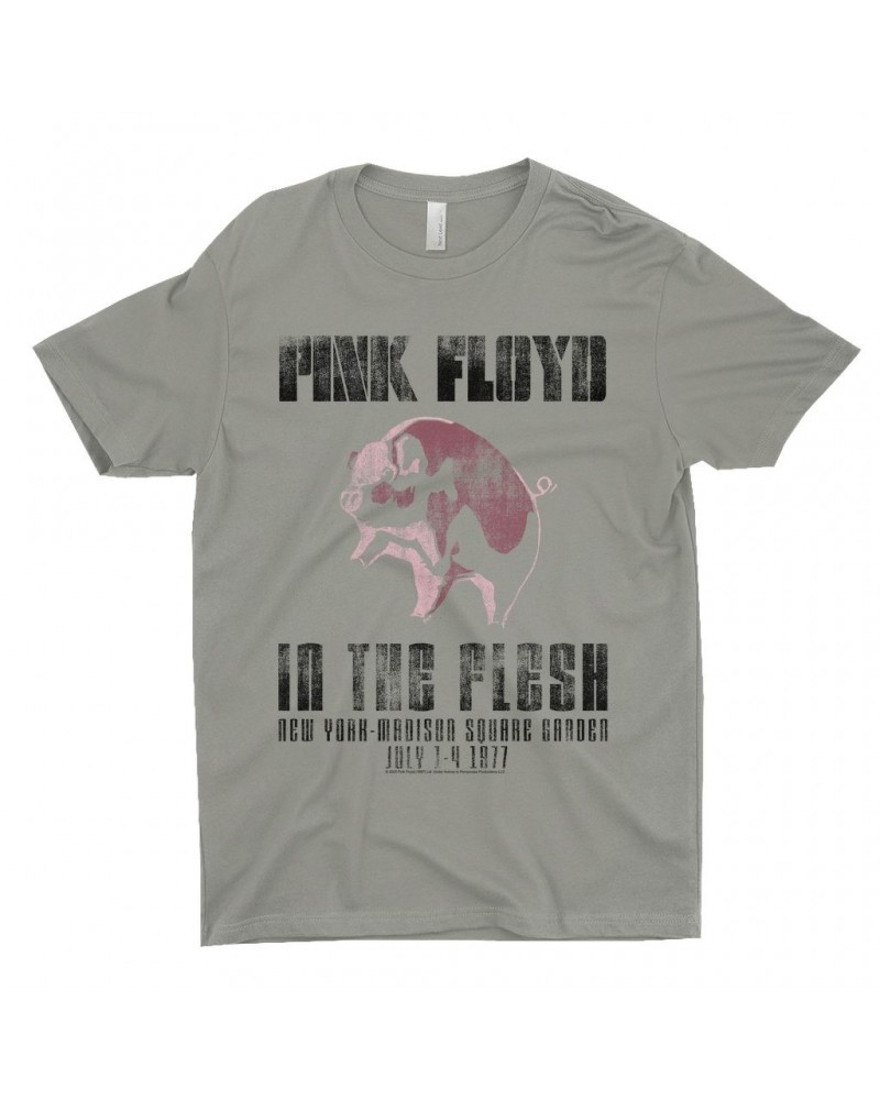 Pink Floyd T-Shirt | In The Flesh 1977 NYC Madison Square Garden Concert Shirt $10.23 Shirts