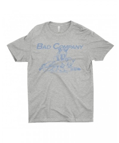 Bad Company T-Shirt | Run With The Pack Slate Blue Image Shirt $12.23 Shirts