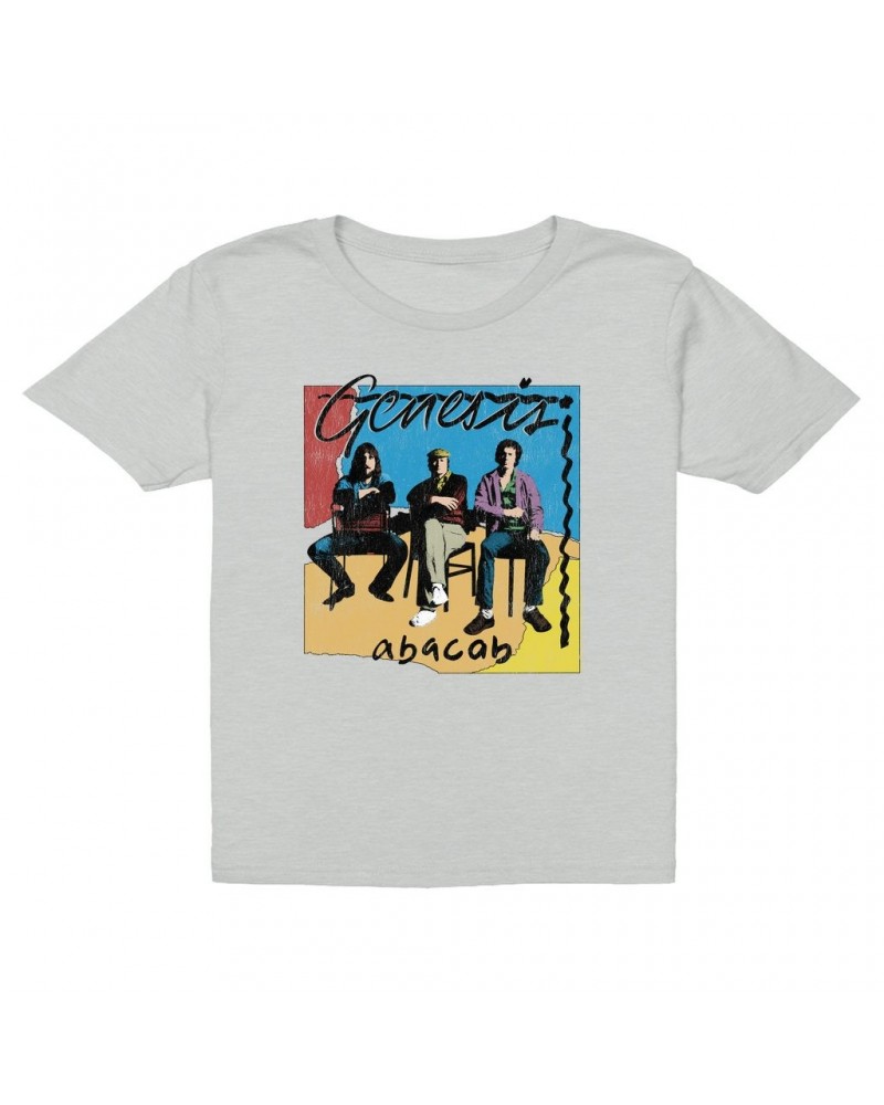 Genesis Kids T-Shirt | Abacab Album Retro Image Distressed Kids T-Shirt $10.98 Kids