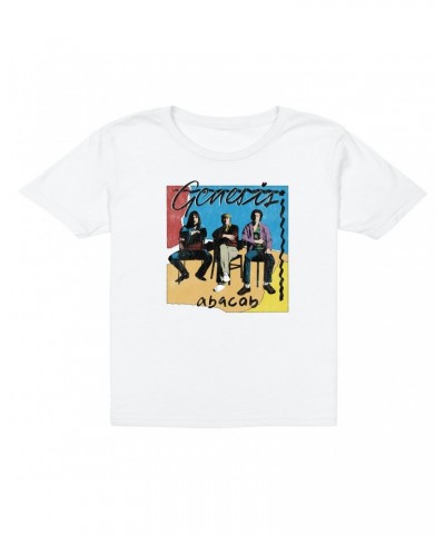 Genesis Kids T-Shirt | Abacab Album Retro Image Distressed Kids T-Shirt $10.98 Kids