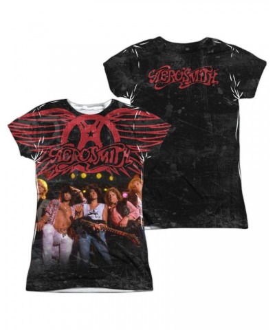 Aerosmith Junior's T Shirt | STAGE (FRONT/BACK PRINT) Sublimated Tee $12.60 Shirts