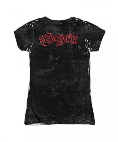 Aerosmith Junior's T Shirt | STAGE (FRONT/BACK PRINT) Sublimated Tee $12.60 Shirts