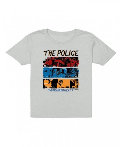 The Police Kids T-Shirt | 1983 Synchronicity Tour Distressed Kids T-Shirt $10.23 Kids