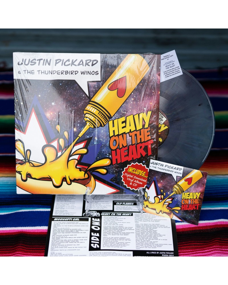 Justin Pickard Heavy On The Heart Vinyl CD and Download Bundle $6.86 Vinyl