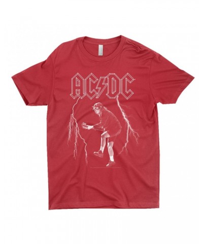 AC/DC T-Shirt | Angus Young Lighting On Stage Design Shirt $11.73 Shirts