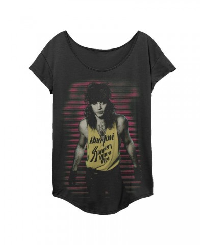 Bon Jovi Slippery When Wet Portrait Women's Tee $12.60 Shirts