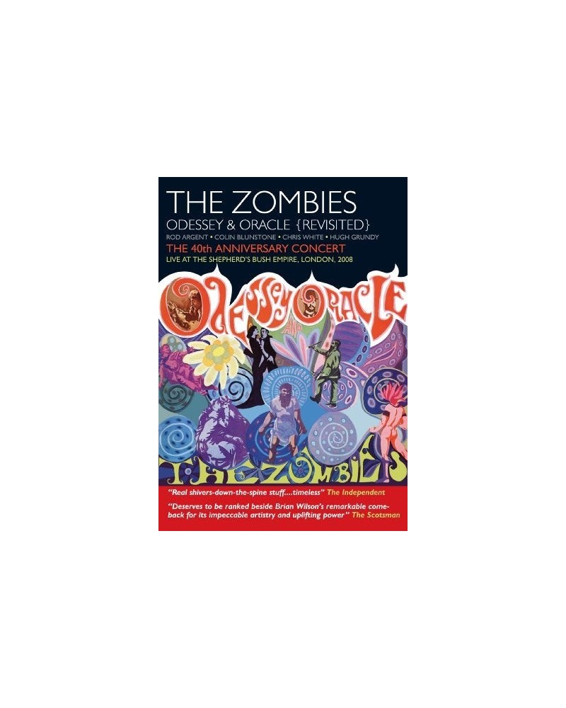 The Zombies ODESSEY & ORACLE: 40TH ANNIVERSARY CONCERT DVD $7.00 Videos