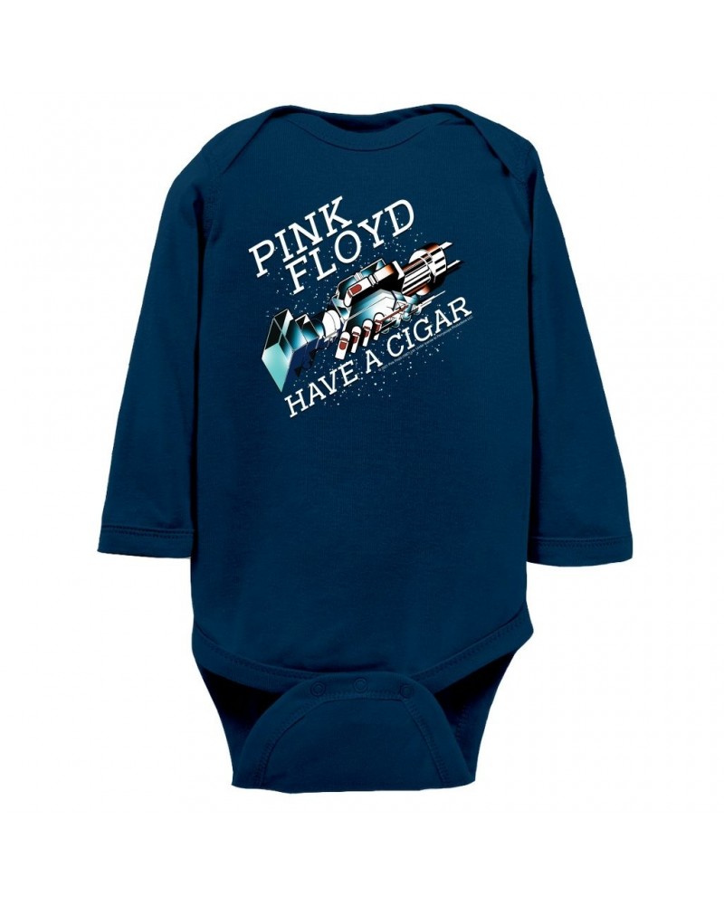 Pink Floyd Long Sleeve Bodysuit | Have A Cigar Color Album Art Design Bodysuit $10.38 Shirts