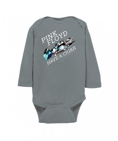 Pink Floyd Long Sleeve Bodysuit | Have A Cigar Color Album Art Design Bodysuit $10.38 Shirts