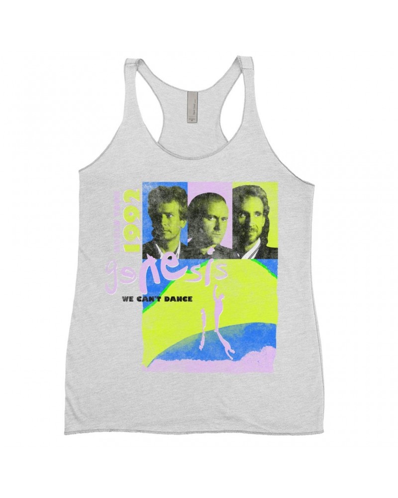 Genesis Ladies' Tank Top | Neon We Can't Dance World Tour 1992 Shirt $8.97 Shirts