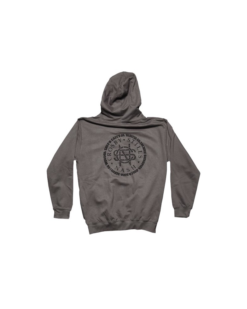 Crosby Stills & Nash CSN "Song Titles Circle Logo" Zip Hoodie $11.70 Sweatshirts