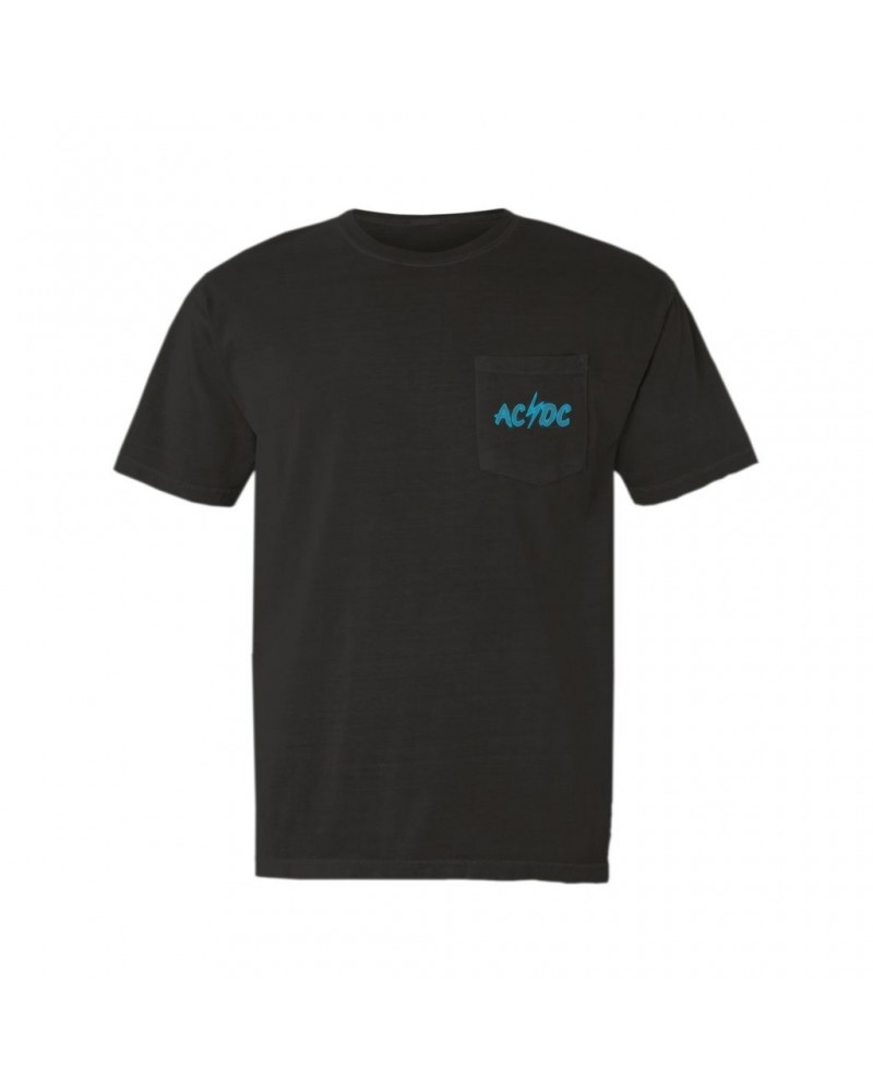 AC/DC T-Shirt | Electric Logo Pocket T-shirt $9.28 Shirts