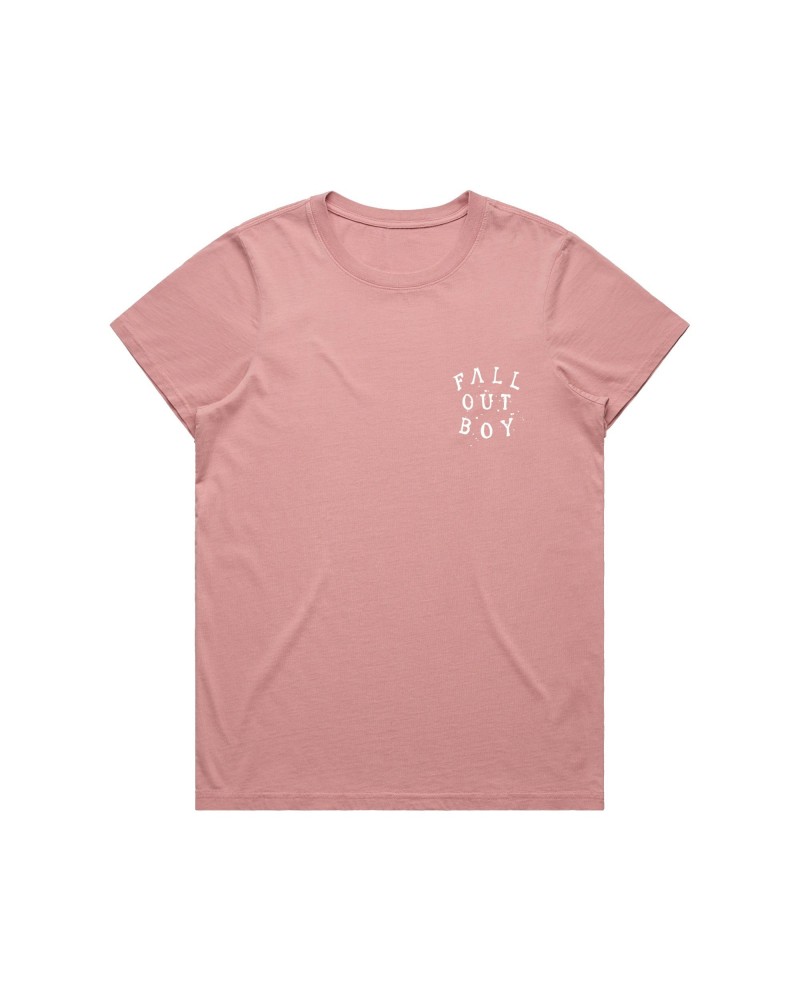 Fall Out Boy Rose Femme Fit Tee (Pink) $3.57 Shirts