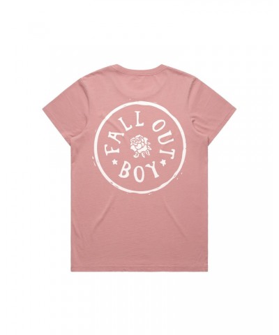 Fall Out Boy Rose Femme Fit Tee (Pink) $3.57 Shirts