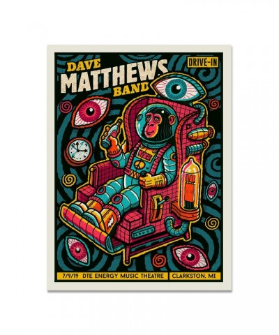 Dave Matthews Band Drive-In Poster – Clarkston MI – 7/9/19 $17.00 Decor