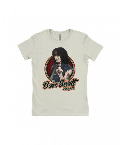 Bon Scott Ladies' Boyfriend T-Shirt | Established 1946 Shirt $10.23 Shirts