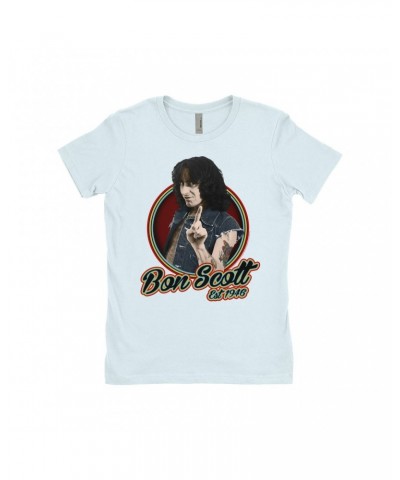 Bon Scott Ladies' Boyfriend T-Shirt | Established 1946 Shirt $10.23 Shirts