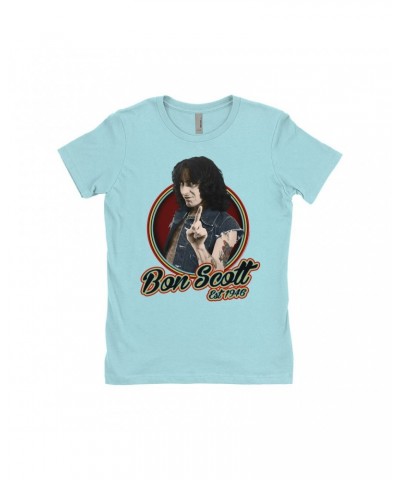 Bon Scott Ladies' Boyfriend T-Shirt | Established 1946 Shirt $10.23 Shirts