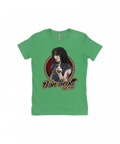 Bon Scott Ladies' Boyfriend T-Shirt | Established 1946 Shirt $10.23 Shirts