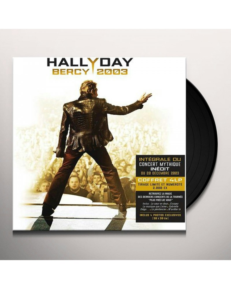 Johnny Hallyday BERCY 2003 Vinyl Record $22.68 Vinyl