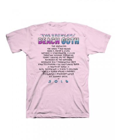 The Growlers 2018 Beach Goth T-Shirt - Pale Pink $9.00 Shirts