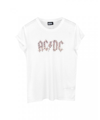 AC/DC Cheetah Print Logo T-shirt $2.00 Shirts