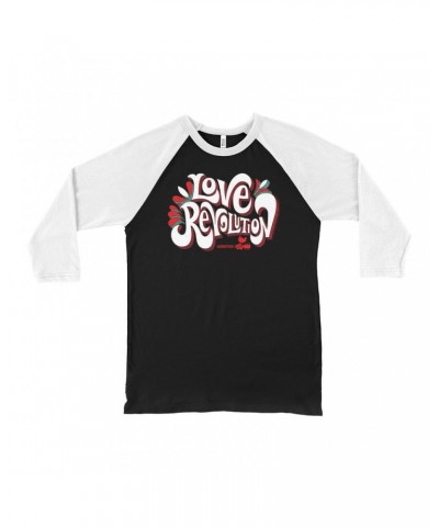 Woodstock 3/4 Sleeve Baseball Tee | Love Revolution Design Shirt $8.99 Shirts