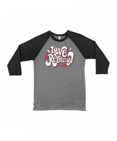 Woodstock 3/4 Sleeve Baseball Tee | Love Revolution Design Shirt $8.99 Shirts