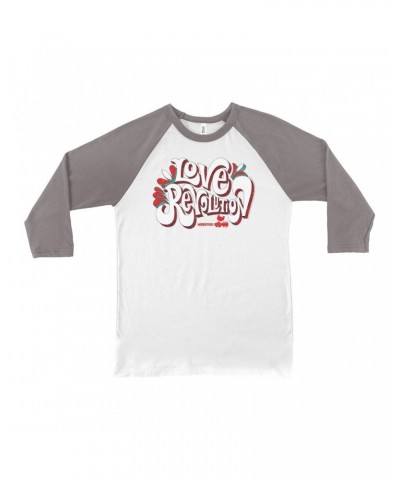 Woodstock 3/4 Sleeve Baseball Tee | Love Revolution Design Shirt $8.99 Shirts