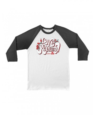 Woodstock 3/4 Sleeve Baseball Tee | Love Revolution Design Shirt $8.99 Shirts