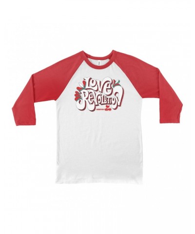 Woodstock 3/4 Sleeve Baseball Tee | Love Revolution Design Shirt $8.99 Shirts