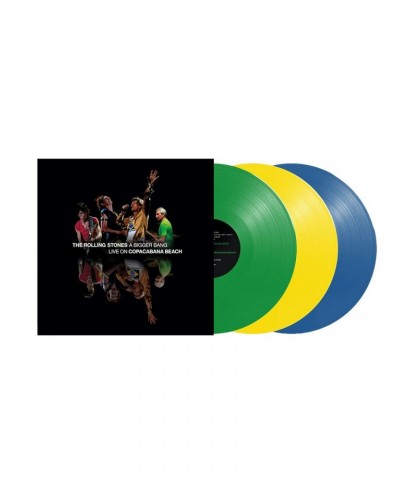 The Rolling Stones A Bigger Bang Live On Copacabana Beach Multi Color Green/Yellow/Blue 3LP $30.51 Vinyl