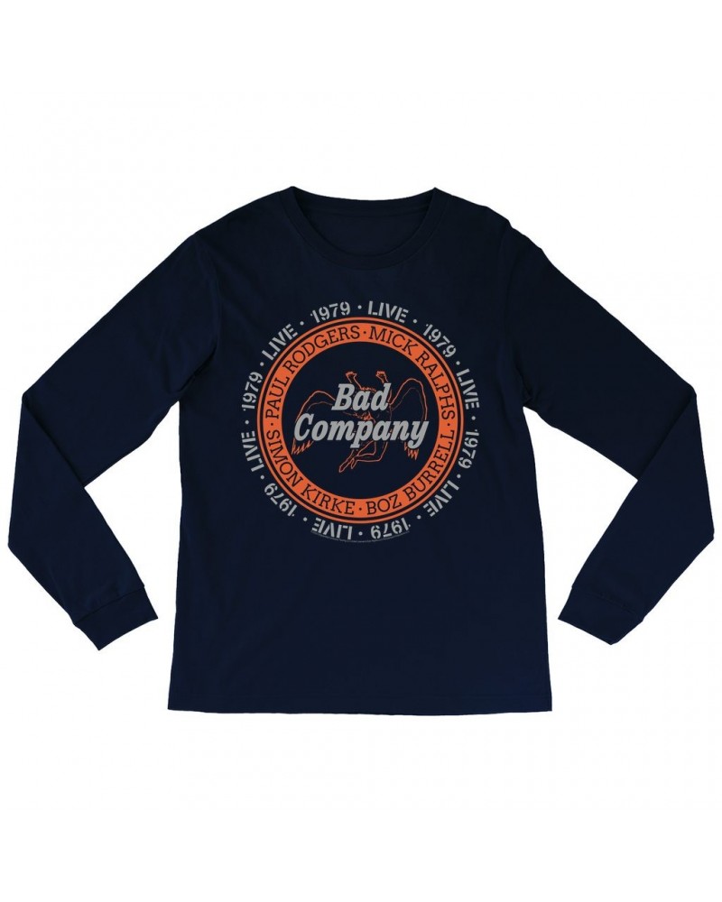 Bad Company Long Sleeve Shirt | Live In Concert 1979 Shirt $14.98 Shirts