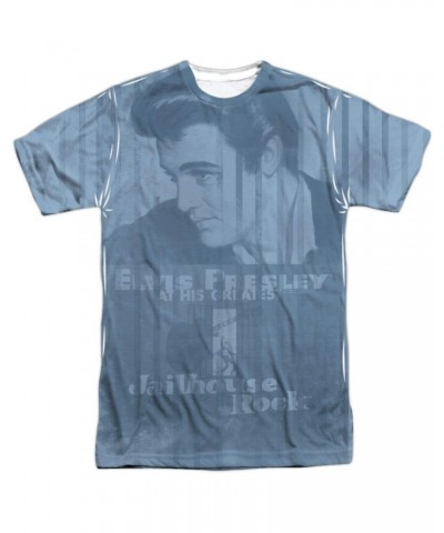 Elvis Presley Shirt | JAILHOUSE POSTER ALL OVER Tee $7.79 Shirts