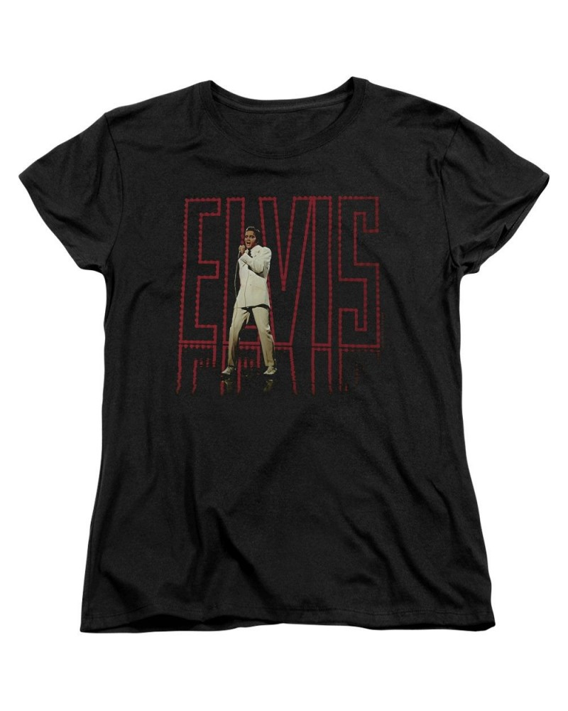 Elvis Presley Women's Shirt | ELVIS 68 ALBUM Ladies Tee $6.30 Shirts