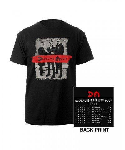 Depeche Mode Photo/US Dates Black T-shirt $15.40 Shirts