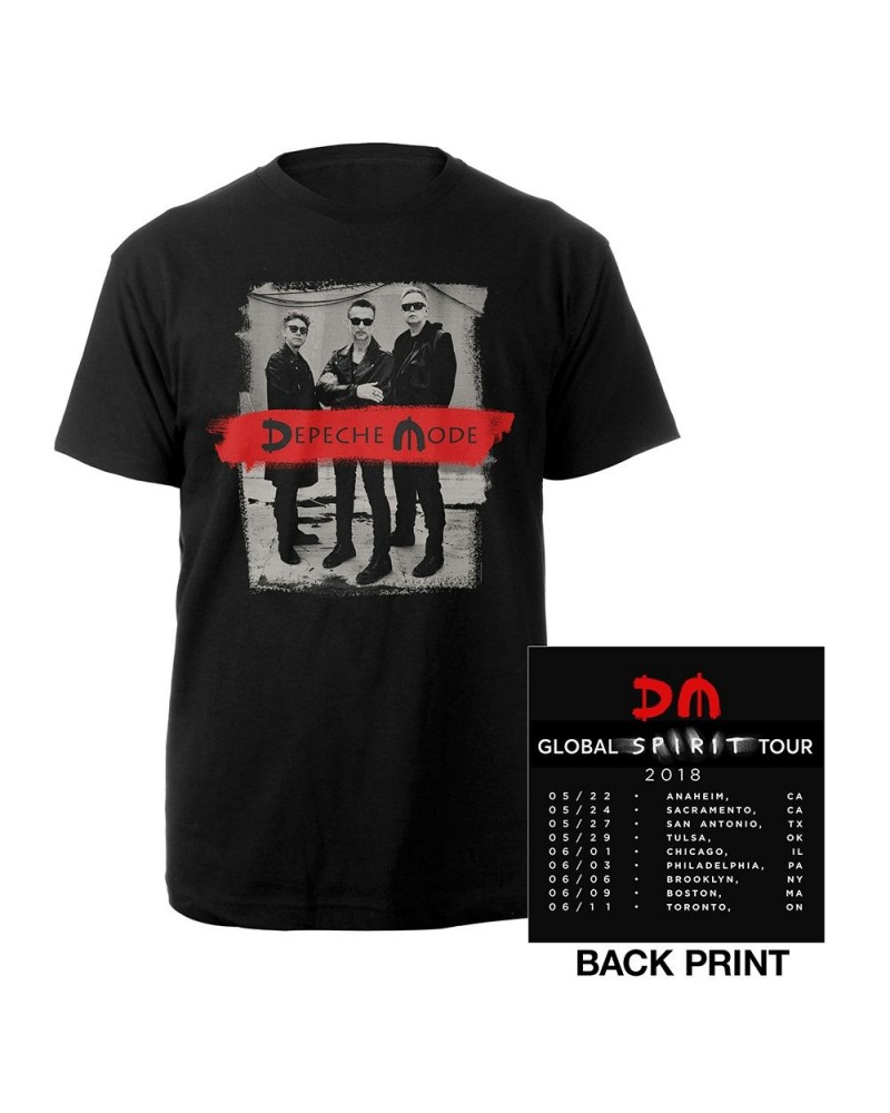 Depeche Mode Photo/US Dates Black T-shirt $15.40 Shirts