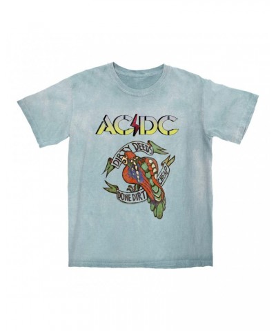 AC/DC T-shirt | Dirty Deeds Done Dirt Cheap Tattoo Design Color Blast Shirt $10.18 Shirts