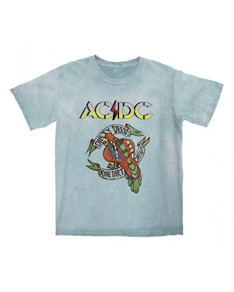 AC/DC T-shirt | Dirty Deeds Done Dirt Cheap Tattoo Design Color Blast Shirt $10.18 Shirts